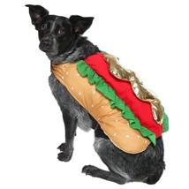 NEW Hot Dog Costume Pet Size Medium Dog (20-50 lbs) Halloween Vibrant Life 1 pc - £11.93 GBP