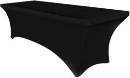 Obstal 6ft Stretch Spandex Table Cover for Standard Folding Tables - Universal - £26.70 GBP