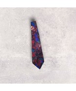 Vtg Tie Stonehenge Molecular Expression Abstract 100% Silk Blue Purple R... - $284.23 MXN