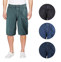 Men's Cotton Premium Quality Relaxed Fit Casual Denim Jean Carpenter Shorts - $34.60