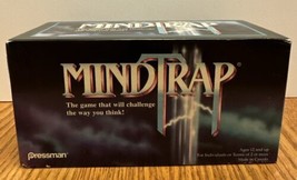 MindTrap Card Game Vtg Complete 1996 Pressman Mind Trap Brain Riddles Family  - £9.49 GBP