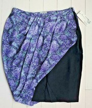 Hanna &amp; Gracie Women&#39;s Wrap Scarf Skirt Purple / Black ( M ) - £32.19 GBP
