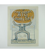 Sheet Music The Great Big County Fair Wilson Bros Greenville Ohio Antiqu... - $49.99