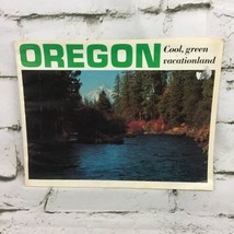 Oregon Cool Green Vacationland Souvenir Booklet Vintage  - £7.77 GBP
