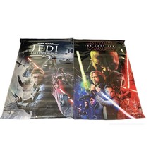 Star Wars Jedi Party Banners For Jumpers Bounce House Lot Of 2 Characters - £77.86 GBP