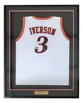 Allen Iverson Signed Framed Custom White Pro-Style Basketball Jersey JSA - £364.62 GBP
