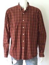J.CREW Organic Cotton Red Plaid Long Sleeve Button Down Shirt, Slim (Siz... - $14.95