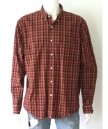 J.CREW Organic Cotton Red Plaid Long Sleeve Button Down Shirt, Slim (Siz... - £11.97 GBP