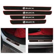 Brand New 4PCS Universal Buick Red Rubber Car Door Scuff Sill Cover Pane... - £9.45 GBP