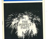 Playbill The Perfect Party 1986 John Cunningham June Gable Debra Mooney  - £11.05 GBP