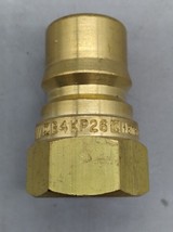 Eaton Hansen B4KP26 Hydraulic Quick Connect Hose Coupling, Brass Body, B... - $49.07 CAD