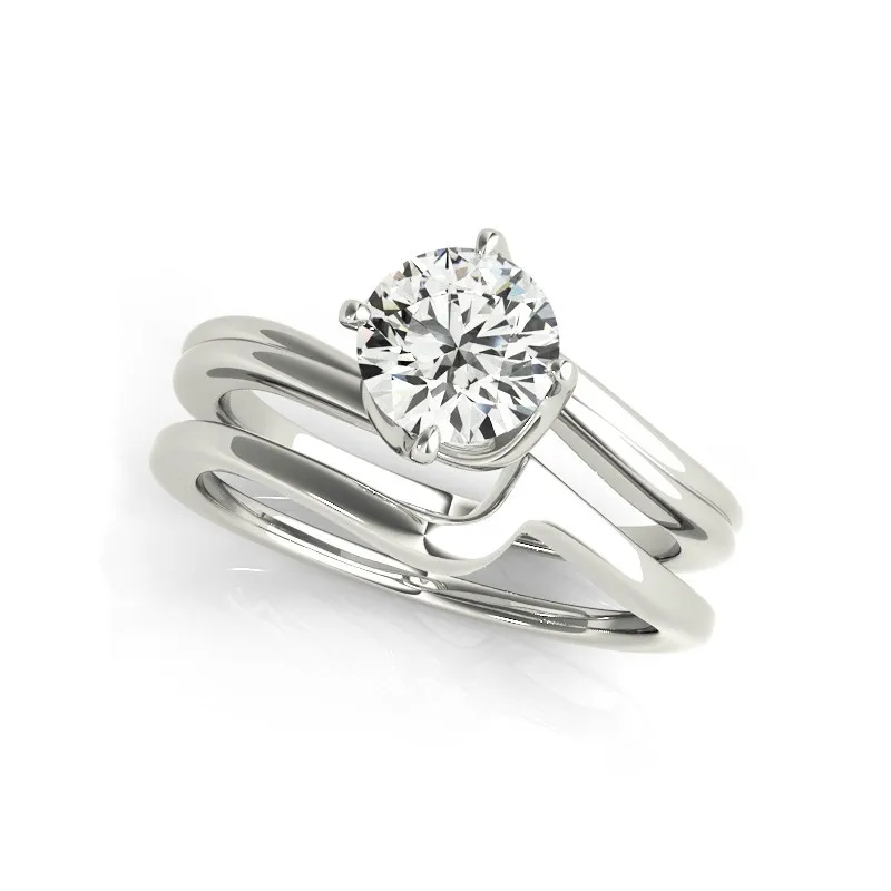 925 Sterling Silver 1 Ct Moissanite Classic Wedding Bands Fashion Simple Sona Je - £59.77 GBP