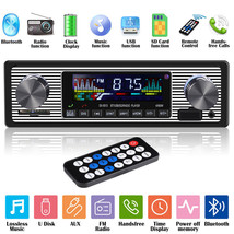Bluetooth Car Fm Radio Mp3 Player Usb Classic Stereo Audio Receiver Aux ... - £42.46 GBP