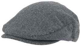 Brixton Hooligan Men Snap Cap Herringbone Newsboy Grey/Black (Medium)  D... - €25,74 EUR