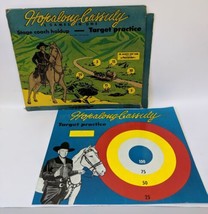 1950 HOPALONG CASSIDY Target Practice &amp; Stage Coach Holdup Magnetic Dart Game - £76.17 GBP