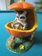 CHARMING TAILS BY FITZ &amp; FLOYD FIGURINE &quot;JACK O LANTERN JALOPI &quot; HALLOWEEN - $24.75