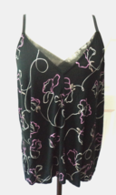 Stars Above Womens XL Beautifully Soft Sleep Black Cami Tank Top Intimat... - $10.84