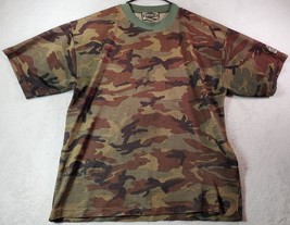 Southpole Jersey Mens Size XL Brown Camo Print Polyester Short Sleeve Cr... - $26.72