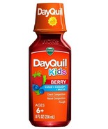 Vicks DayQuil Kids Cold and Cough Liquid, Berry, 8 Fl Oz *11/2025* - $182.46 MXN
