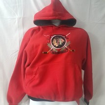 Vintage 90s Chicago Blackhawks The Game Hoodie Xl Made In The Usa Nhl Hockey - $32.66