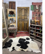 Double antique door Interior Decor living room Wall deco Carved Wooden door - $3,500.00