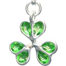 Green Shamrock Dangle Charm - £3.06 GBP