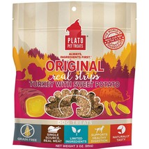 Plato Dog Strp Grain Free Turkey Sweet Potato 3oz. - £7.87 GBP