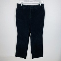 Dockers Pants Womens Black Corduroy Ideal Individual Fit Metro Pant 12 MED - $26.99