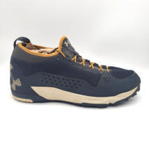 UNDER ARMOUR Burnt River Hiking Shoes Mid Ankle Blue/Orange (Men&#39;s Size 13) - $34.60
