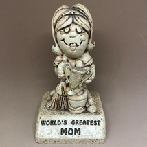 Vintage 1970 Paula &quot;World&#39;s Greatest Mom&quot; Statue 5&quot; Figurine W135 Trophy - £11.66 GBP