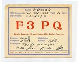 QSL Card F2PQ Tulle Correze France 1958 - £10.90 GBP
