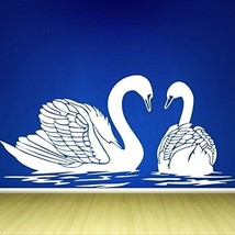 Swan Couples Wall Sticker for Kids Room Living Room Bedroom - £12.81 GBP