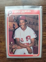 Juan Samuel 1985 Fleer #264 - Philadelphia Phillies - MLB - £1.56 GBP