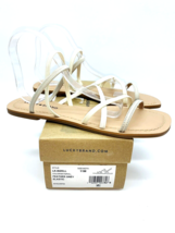 LUCKY BRAND Bizell Flat Sandals- Feather Grey Elastic, US 11M / EUR 43 - $26.73