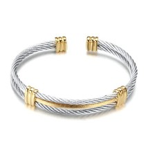 new arrival spring wire line colorful titanium steel bracelet stretch Stainless  - £10.05 GBP