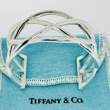 Tiffany &amp; Co Braided Knot Wide Cuff Bracelet in Sterling Silver - £353.19 GBP