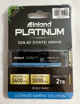  Inland Platinum 2TB SSD 3D NAND M2 PCIe NVMe 2280 Internal Solid State Drive - £149.24 GBP