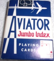 Aviator Jumbo Index Playing Cards Never Used Complete - $1.50