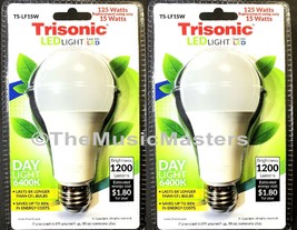 2X LED LIGHT BULBS 15W Standard 125W Upgrade Table Floor Lamp 1200 Lumens 6400K - $17.09