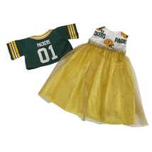 Packers Doll Clothes 18” Doll Teddy Bear Green Bay NFL Dress Jersey - £7.08 GBP