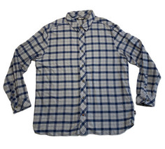 The North Face Valley Twill Flannel Shirt Blue Plaid Men’s XXL Hiking Ou... - £15.21 GBP