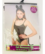 Halloween Cat Accessory Kit By Rubie&#39;s Ears Tail Bow Tie Black #13622 Co... - £11.86 GBP