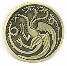 Gold Dragons Belt Buckle Metal BU96 - £8.58 GBP