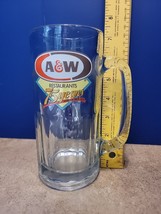 A &amp; W A&amp;W ROOT BEER ALL AMERICAN FOOD SODA MUG 75 Years HEAVY GLASS 7&quot; T... - £14.35 GBP
