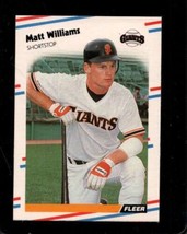 1988 Fleer #101 Matt Williams Nmmt (Rc) Giants *AZ4857 - £1.54 GBP