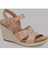 New Sofft  Women&#39;s Casidy Leather Wedge Sandal Shoes Whiskey Variety Sizes - $131.28 CAD