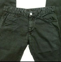 Basic Zara Man Jeans Size 30 Mens Black Mid Rise Straight Leg Denim - £30.09 GBP