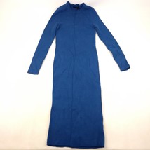 Rachel Rachel Roy Womens Large Blue Ribbed  Bodycon Dress  - $18.80