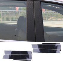CITALL 6pcs   Style Car Door Window Center B Pillar Post Trim Cover Sticker Fit  - £60.58 GBP