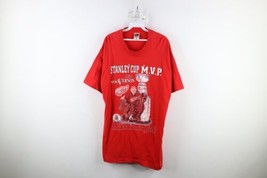 Vintage 90s Mens XL 1997 Stanley Cup MVP Mike Vernon Detroit Red Wings T-Shirt - £46.68 GBP